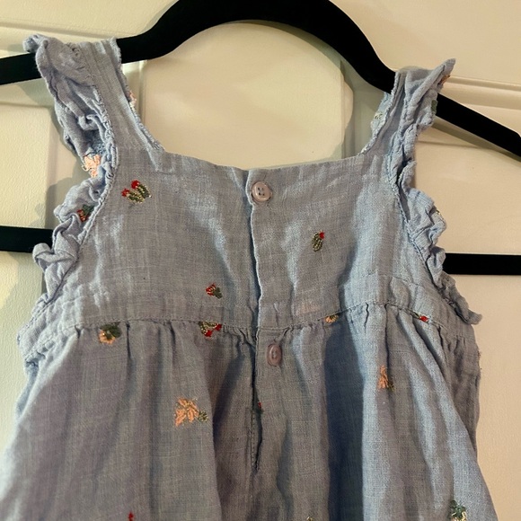 Bonheur Du Jour Blue Baby Romper - Picture 5 of 6